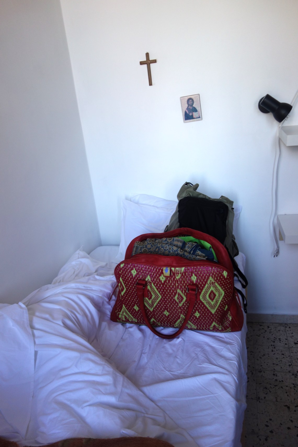 My room in Ecce Homo Convent