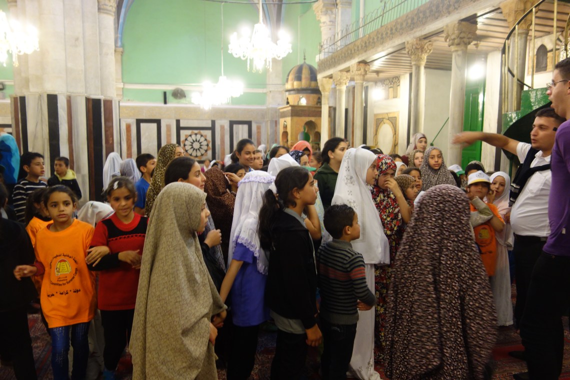 In the Ibrahimi Mosque, Hebron