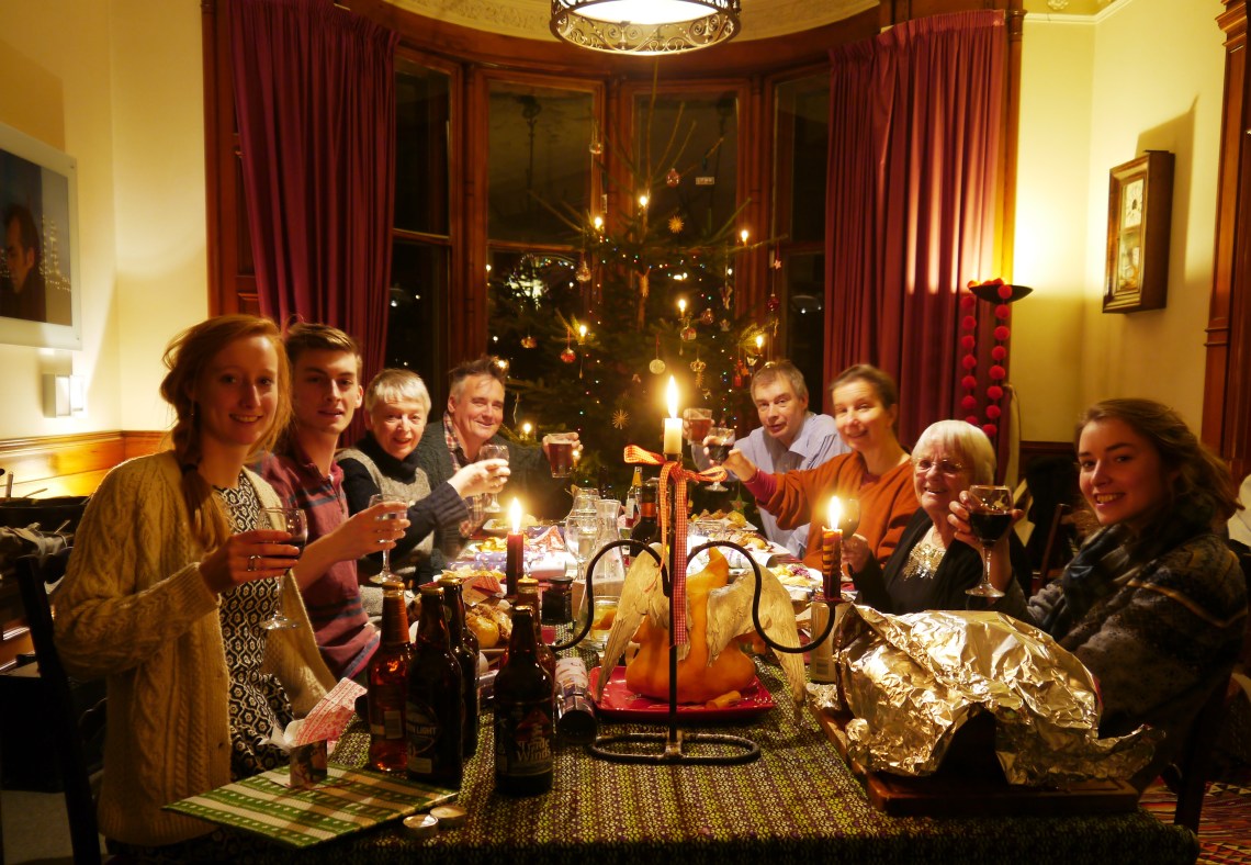 Christmas Day dinner with Oma and Paul + Clea
