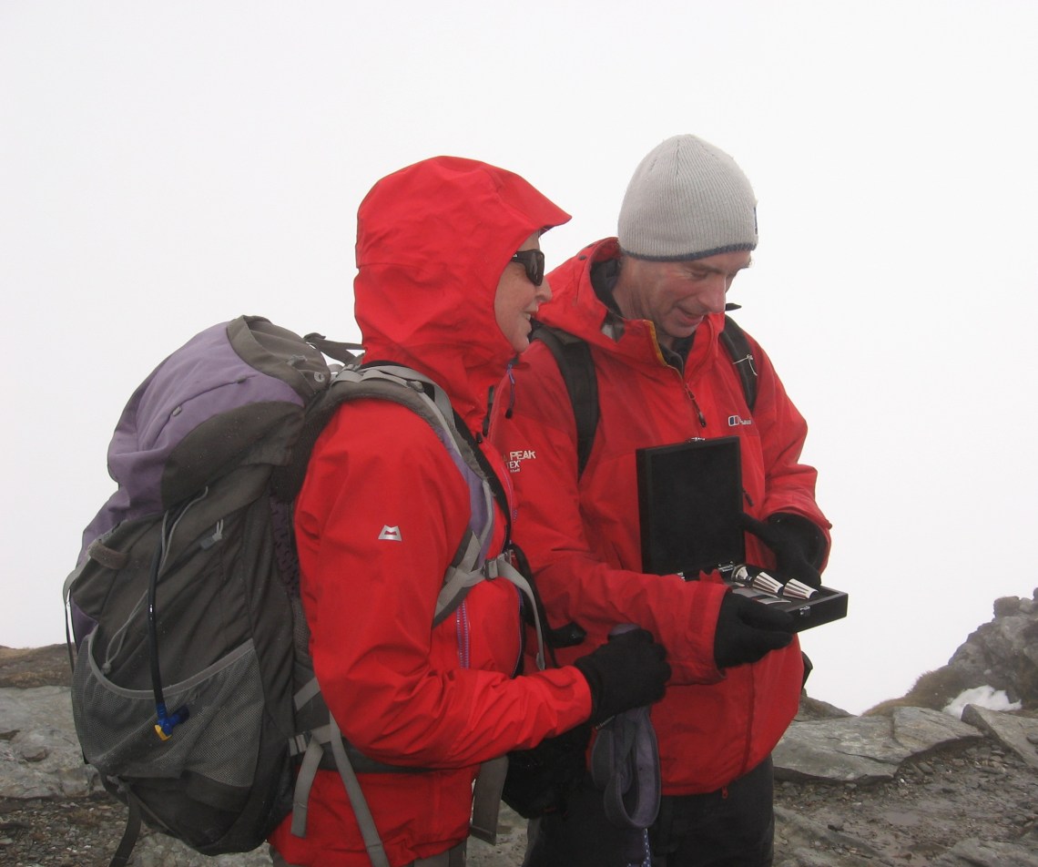 Receiving our hip flask