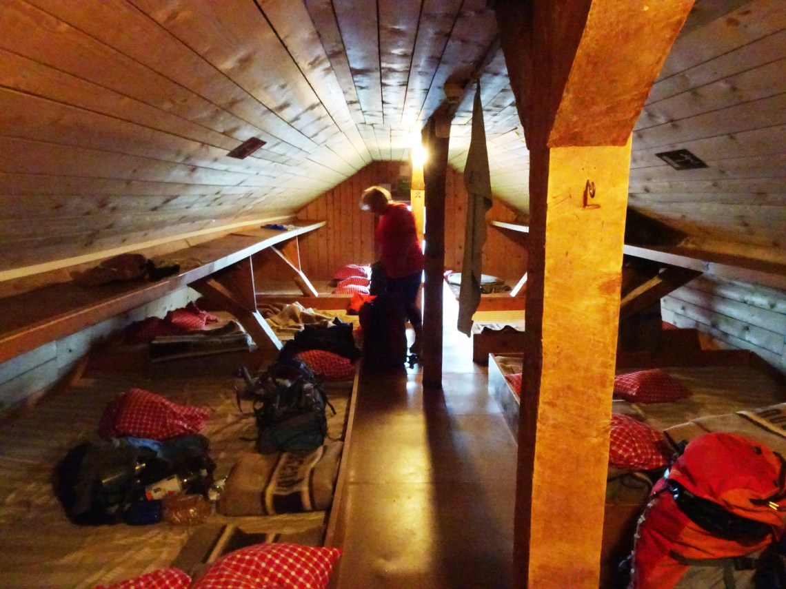 Lager in the Goeppinger Huette