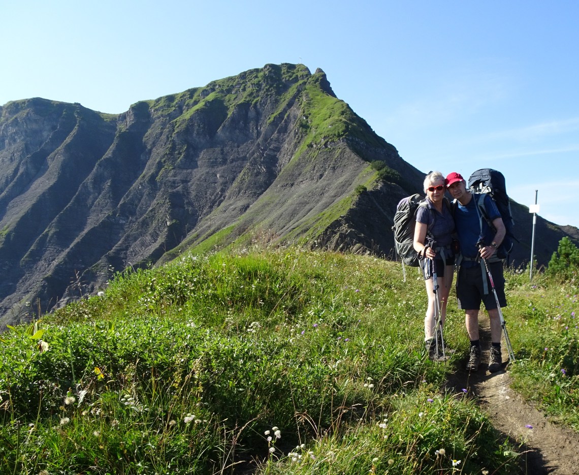 After the Binnelgrat, Hoher Freschen behind
